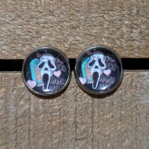 💟 Ghostface Stud Earrings
